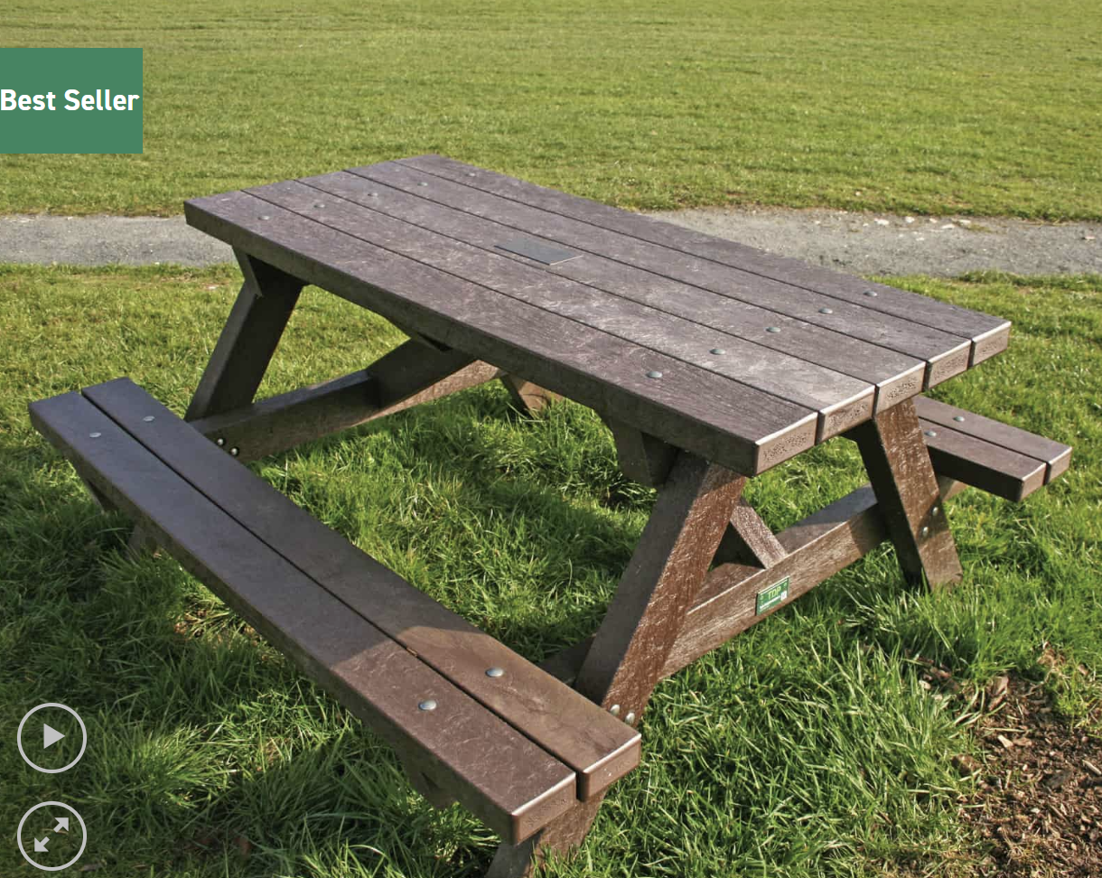 Springbank picnic bench on grass